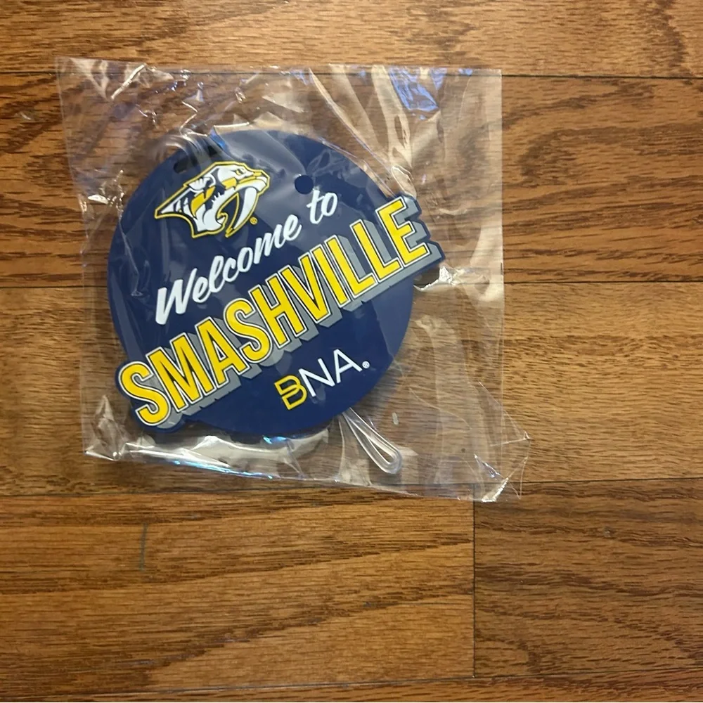NHL Welcome to Smashville Blue Luggage tag